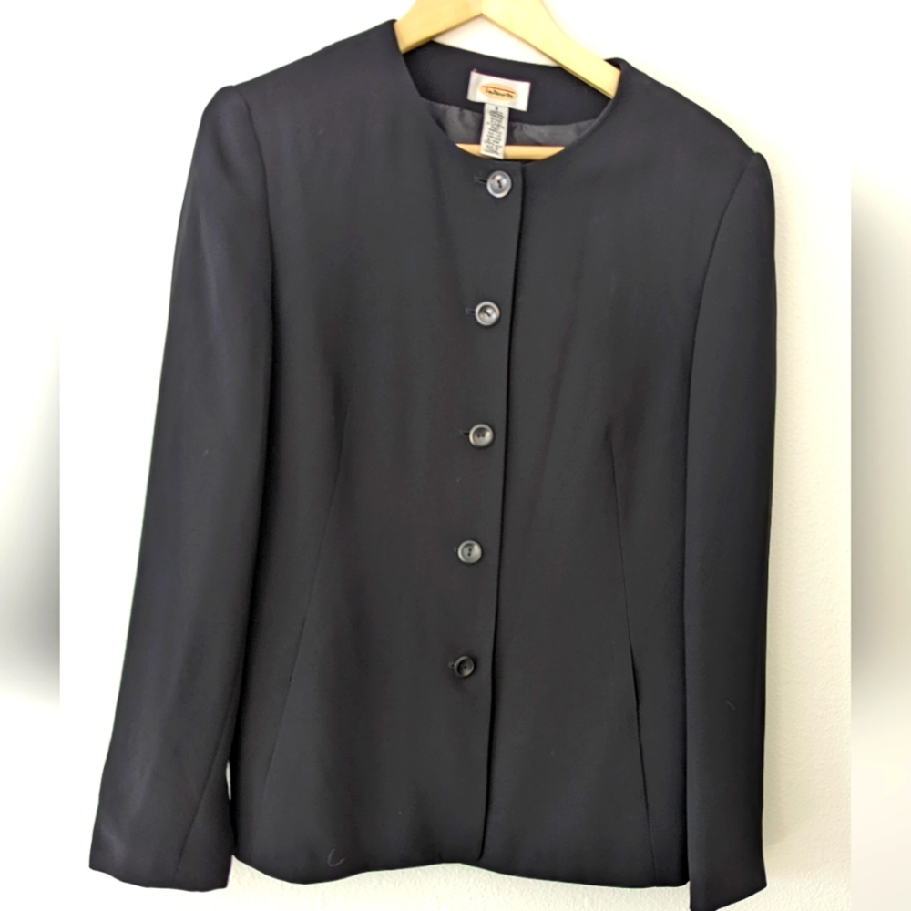 Talbots suit jacket, black